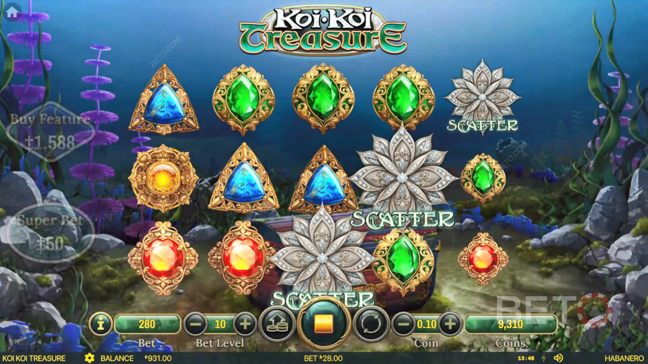 مراجعة كنز Koi Koi Treasure من BETO Slots