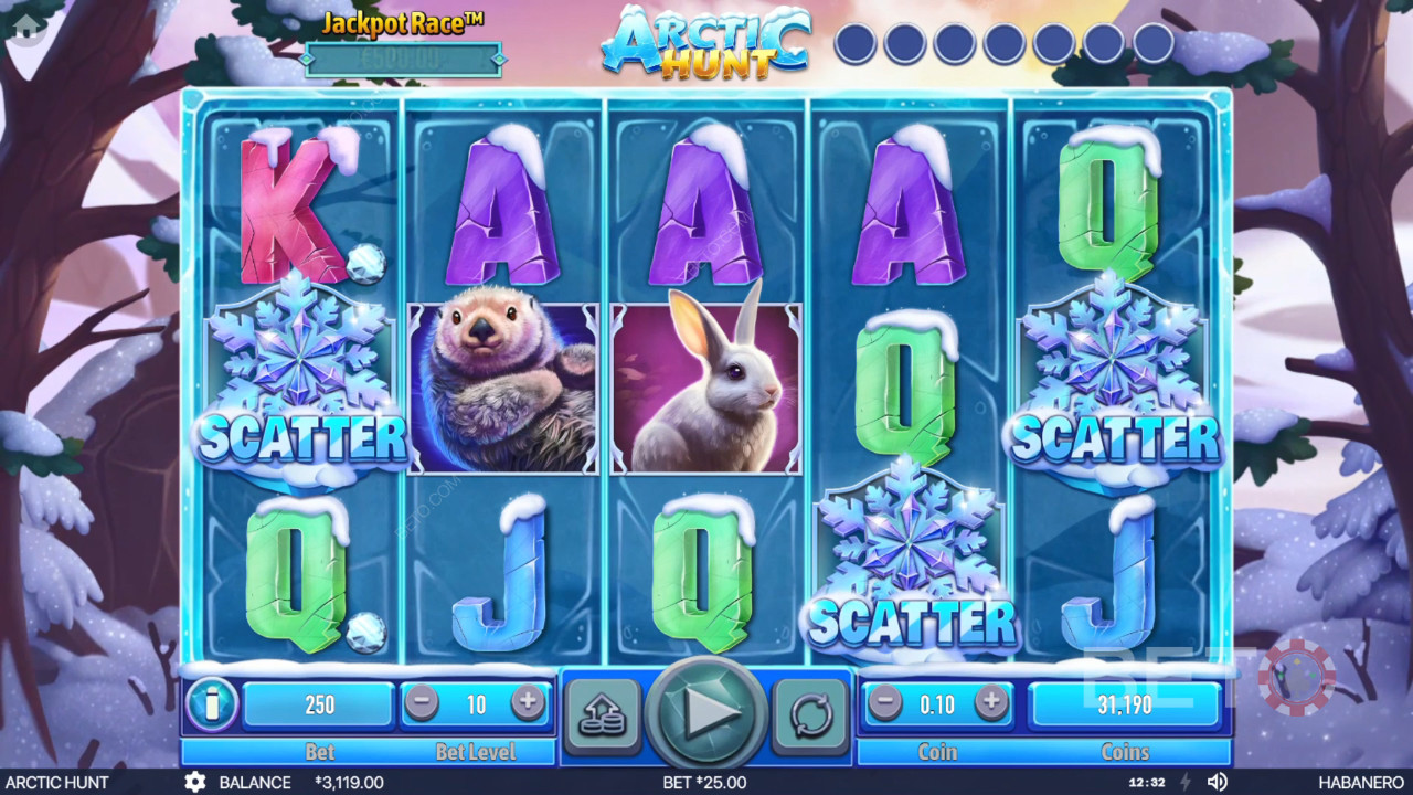 مراجعة لعبة Arctic Hunt من BETO Slots