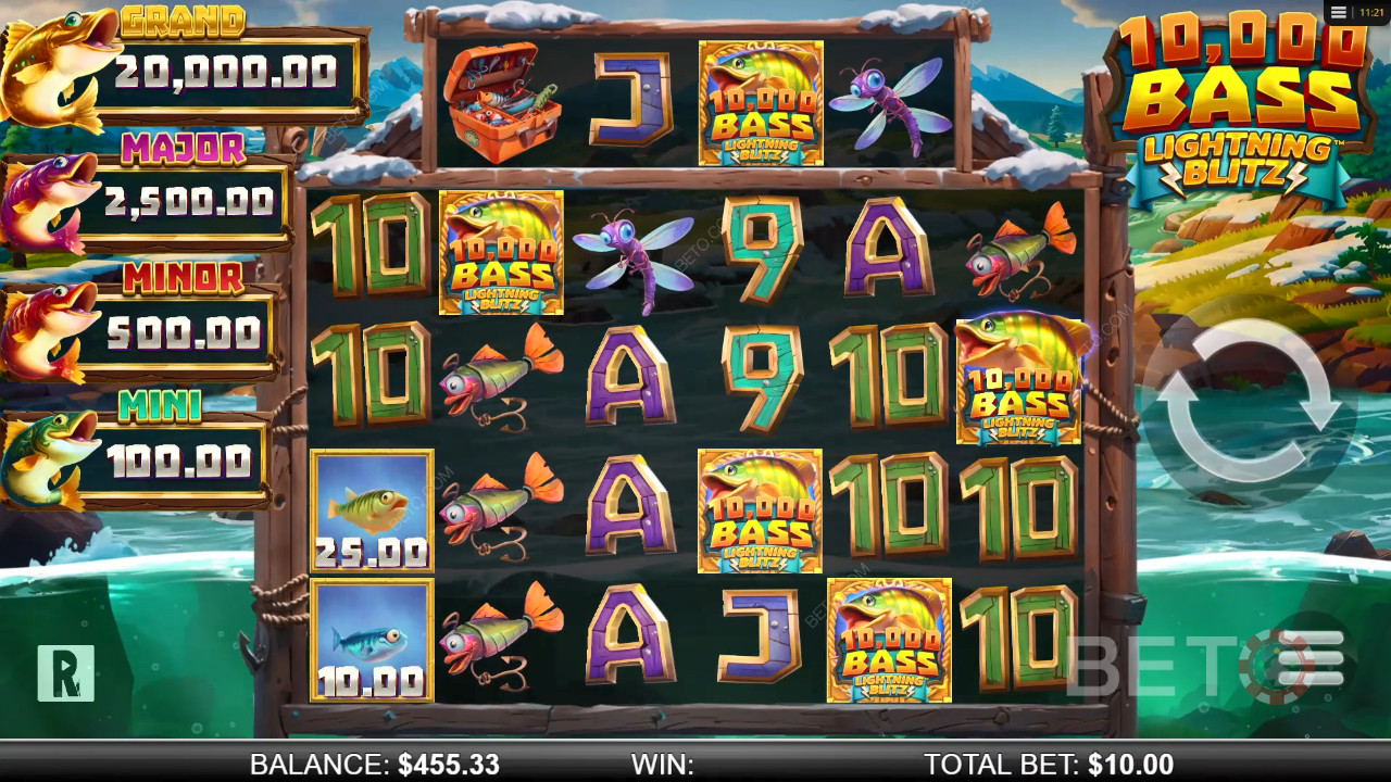 10,000 Big Bass Lightning Blitz اللعب المجاني