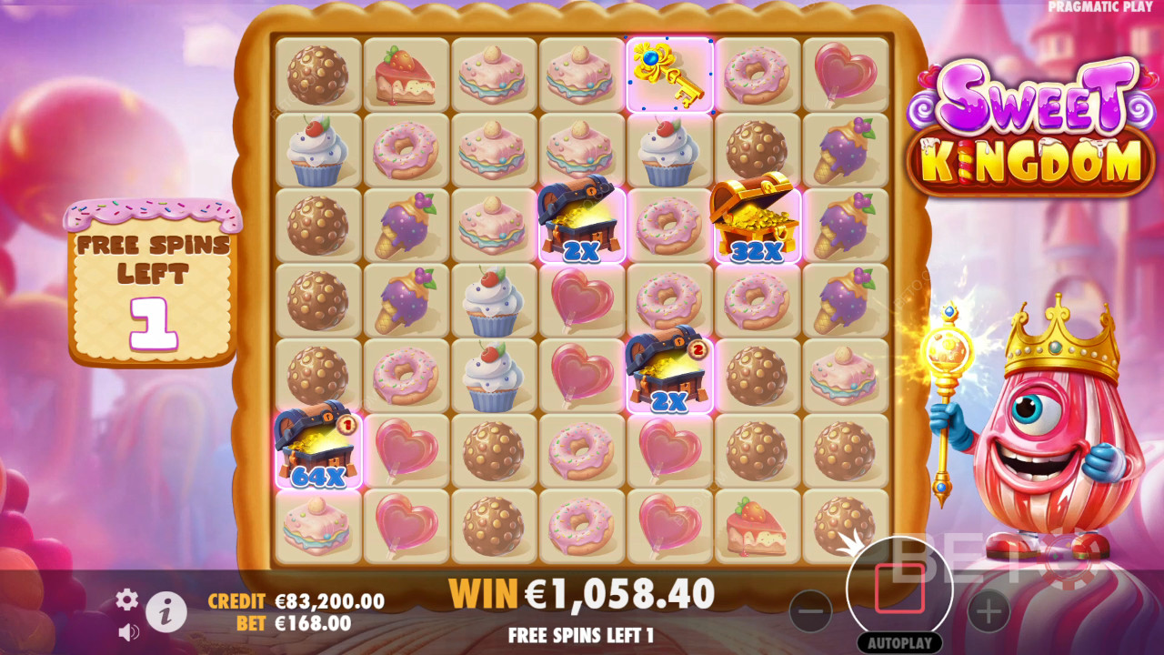 شرح ميزات المكافآت الإضافية في Sweet Kingdom بواسطة Pragmatic Play