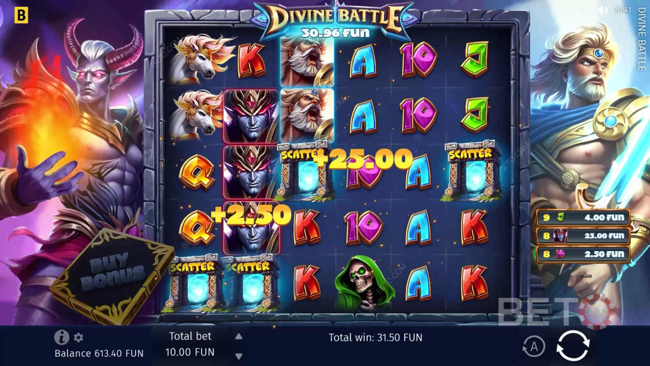مراجعة المعركة الإلهية بواسطة فتحات BETO Slots