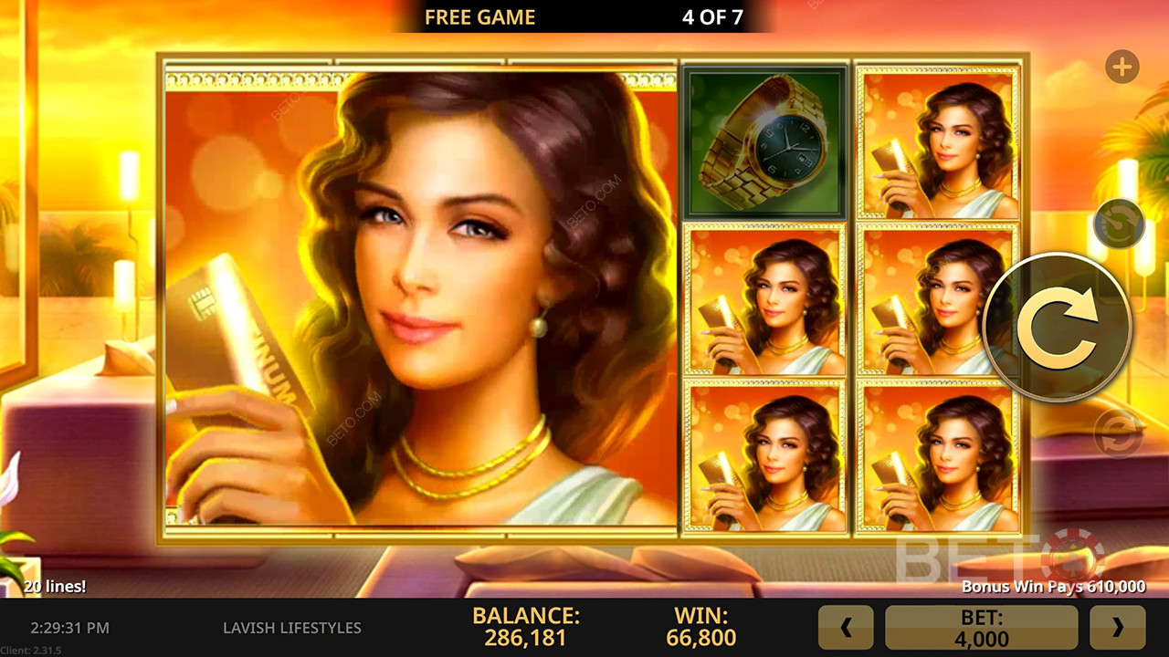 مراجعة أنماط الحياة الفخمة من BETO Slots