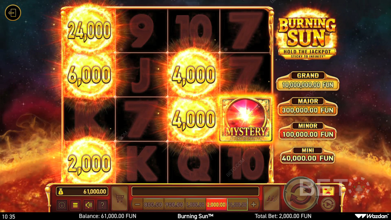 مراجعة Burning Sun من قِبل BETO Slots