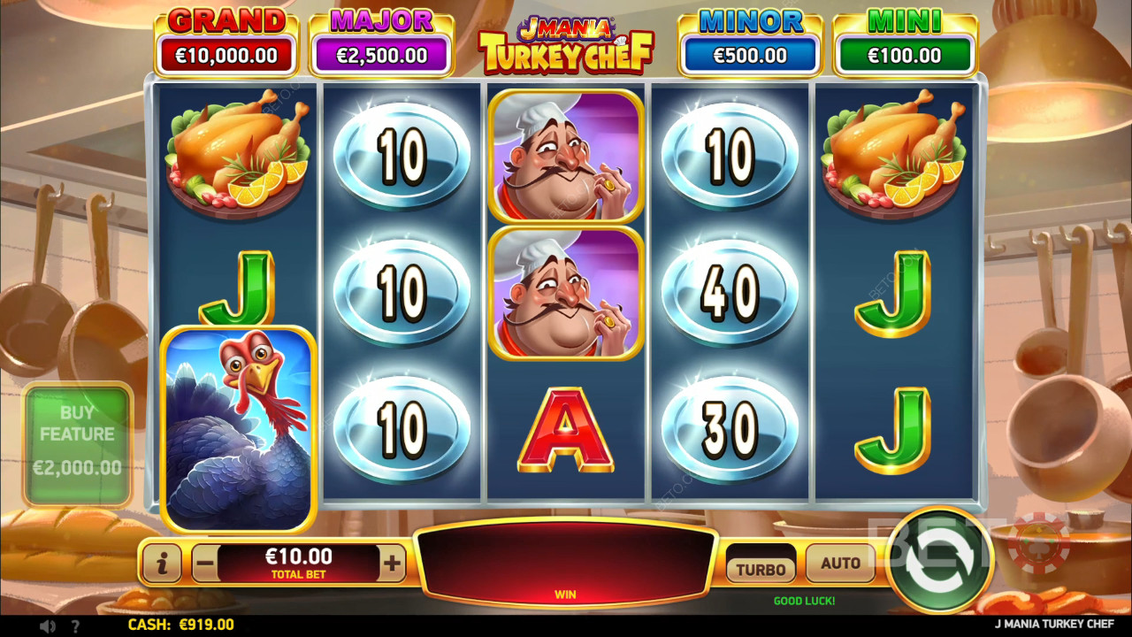 مراجعة J Mania Turkey Chef من BETO Slots