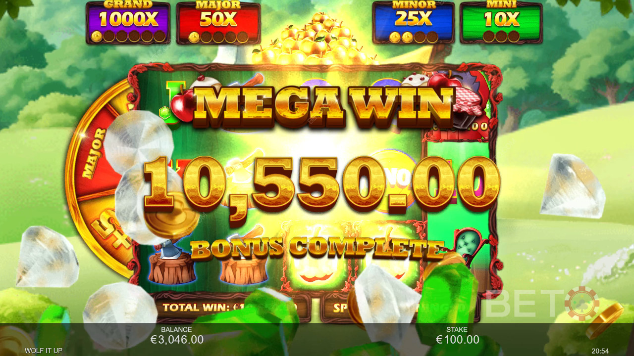 اربح 5,000 ضعف رهانك في ماكينة سلوت وولف إت أب!