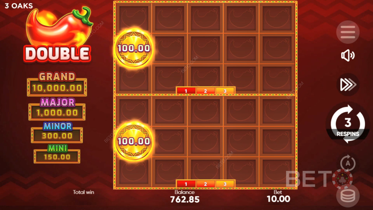 اربح 1,000 ضعف رهانك في سلوت 3 Hot Chillies Slot!