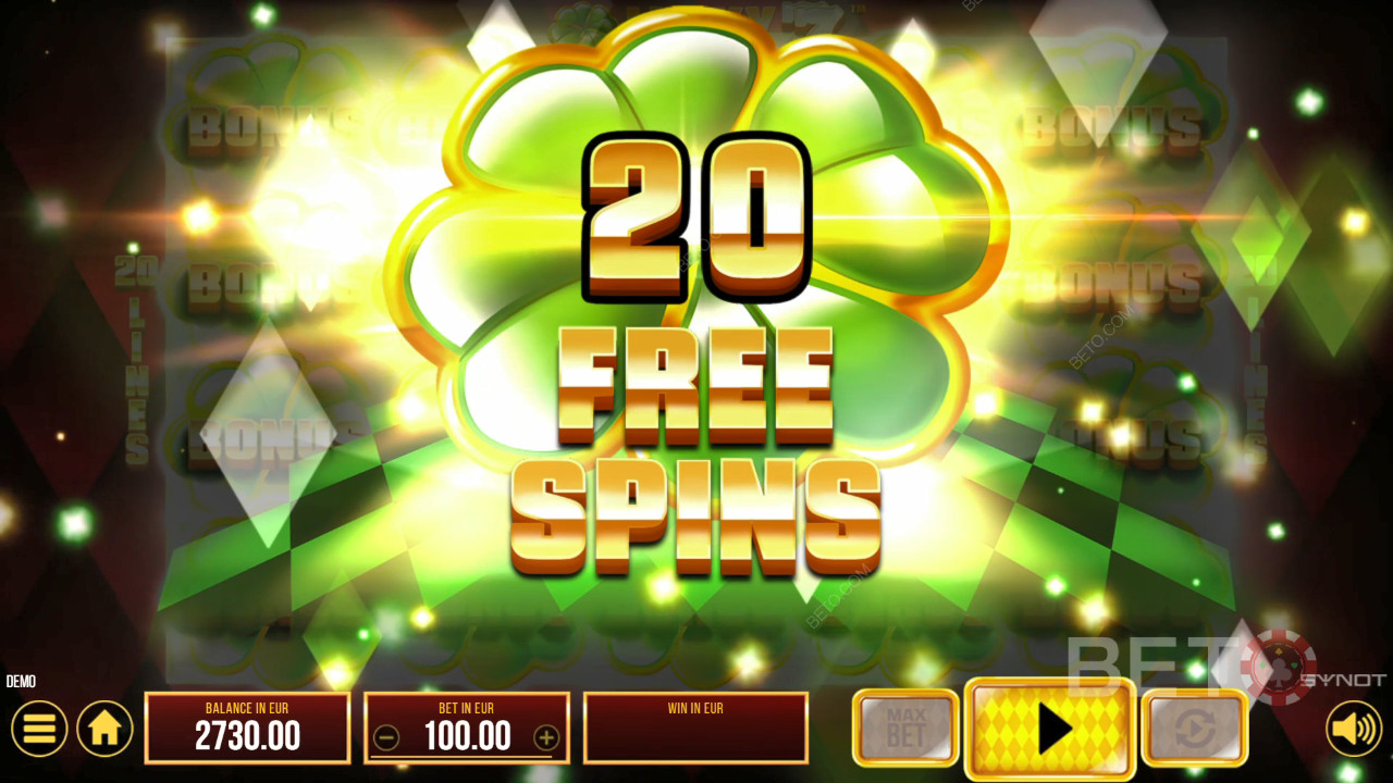 اربح 500 ضعف رهانك في فتحة الفيديو Lucky 77!