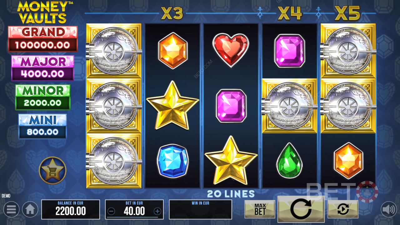 مراجعة خزائن النقود من BETO Slots