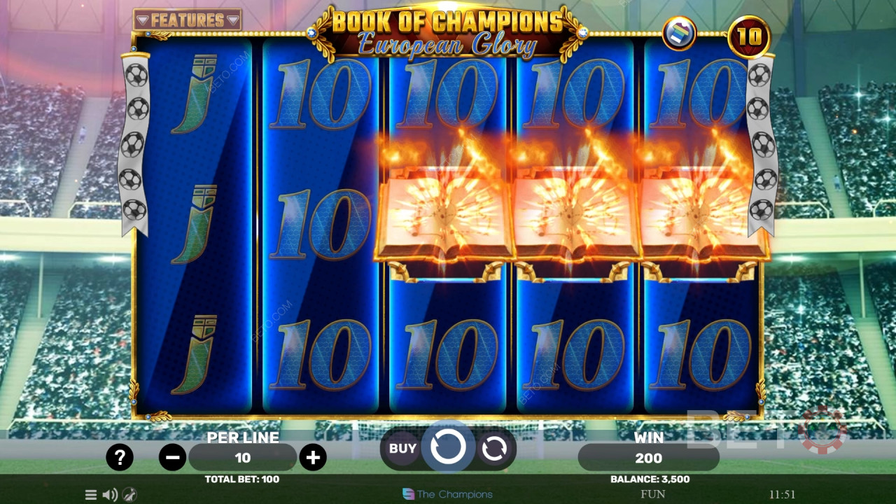 كتاب الأبطال - مراجعة كتاب الأبطال - مراجعة المجد الأوروبي من BETO Slots