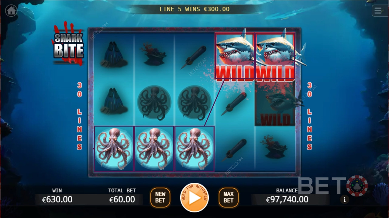 مراجعة لدغة القرش من BETO Slots