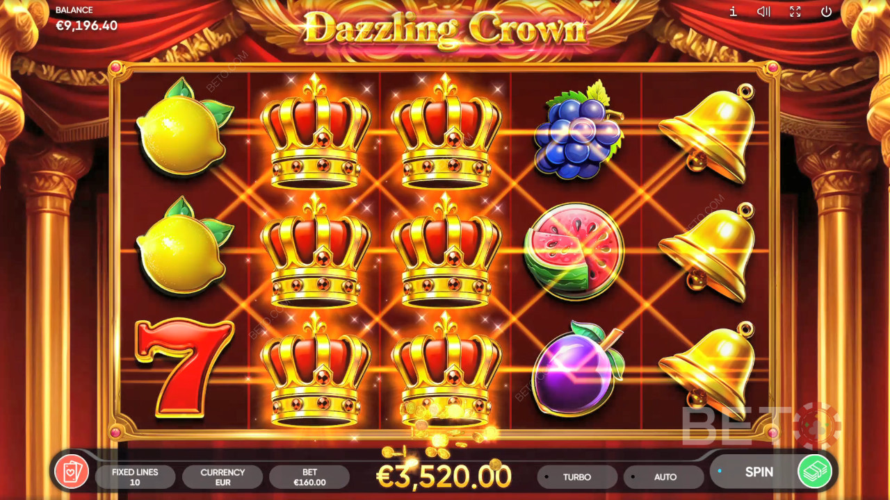 مراجعة التاج المبهر من BETO Slots