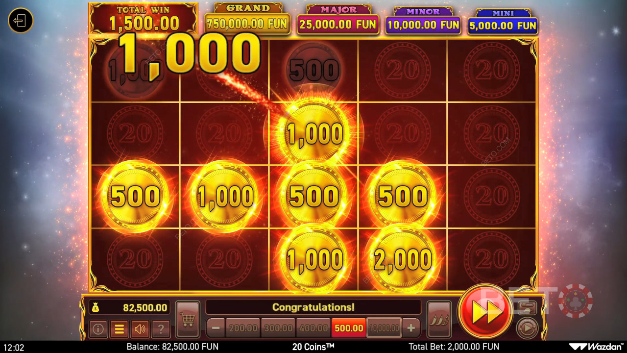 مراجعة 20 قطعة نقدية من قِبل BETO Slots