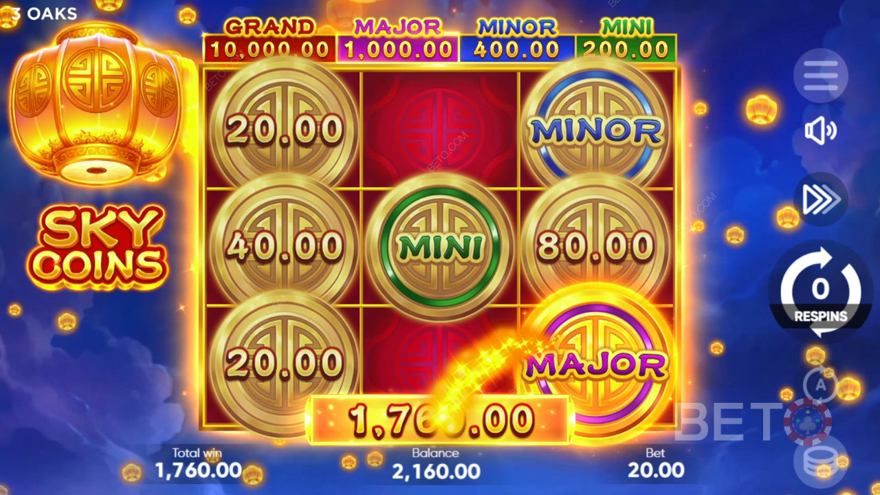 مراجعة عملات السماء من BETO Slots