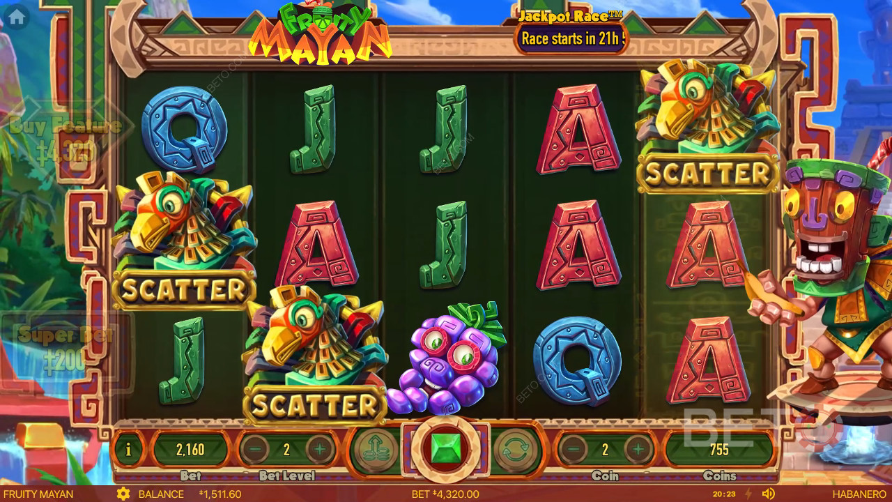 مراجعة Fruity Mayan من BETO Slots