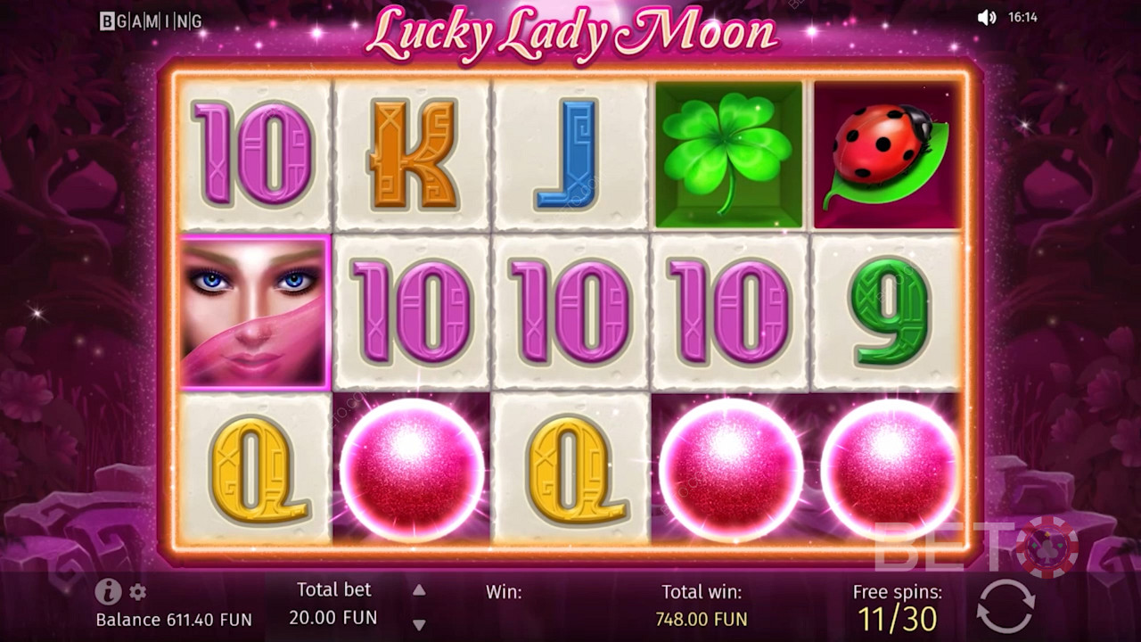 فتحة Lucky Lady Moon بسيطة وسهلة الفهم لمعظم المبتدئين