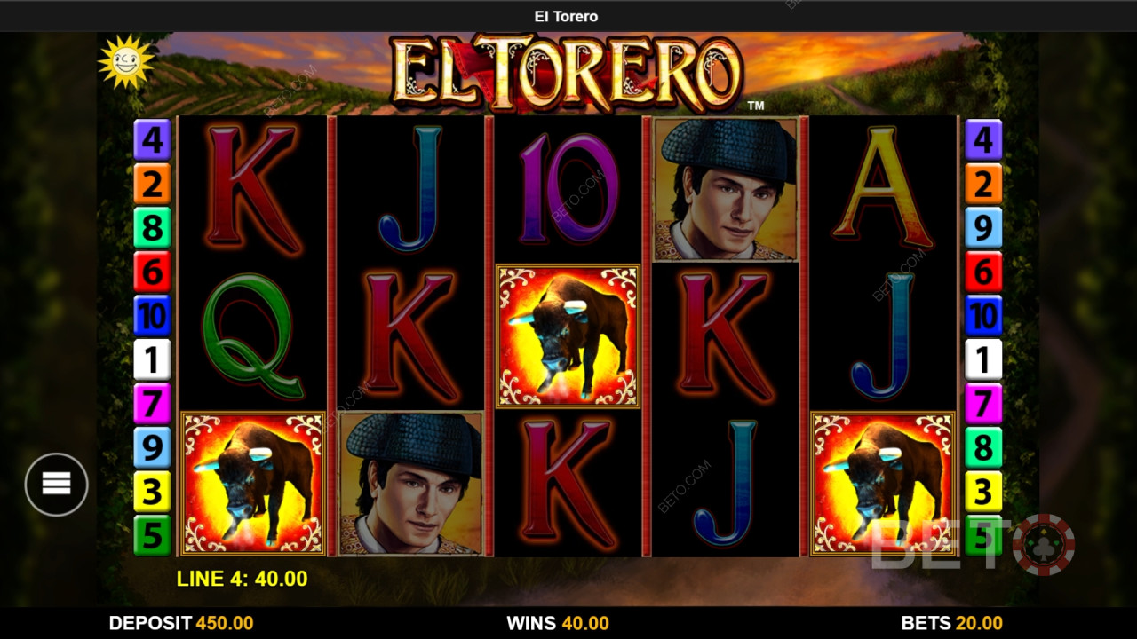 شرح الميزات الإضافية في El Torero بواسطة Reel Time Gaming