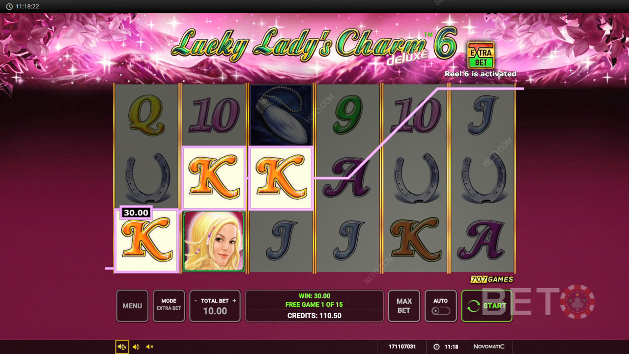 اربح 12,804 أضعاف رهانك في فتحة فيديو لاكي ليديز تشارمز ديلوكس 6!