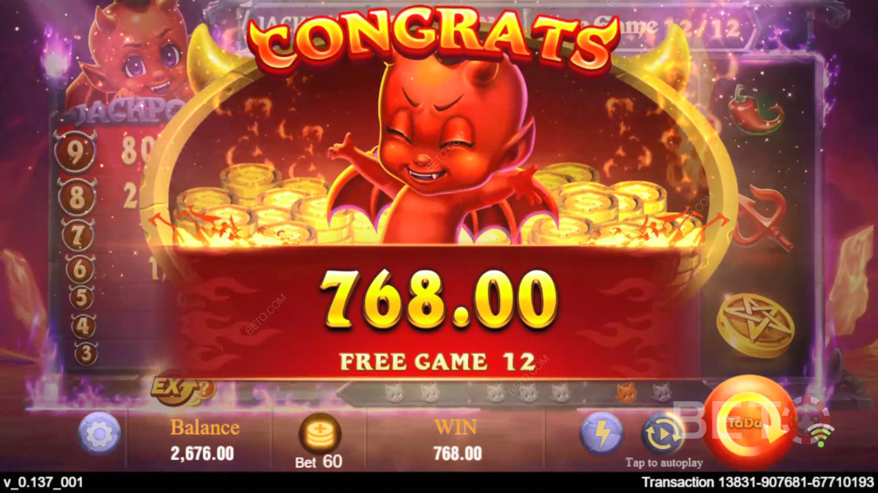 كيفية لعب لعبة Devil Fire من TaDa Gaming