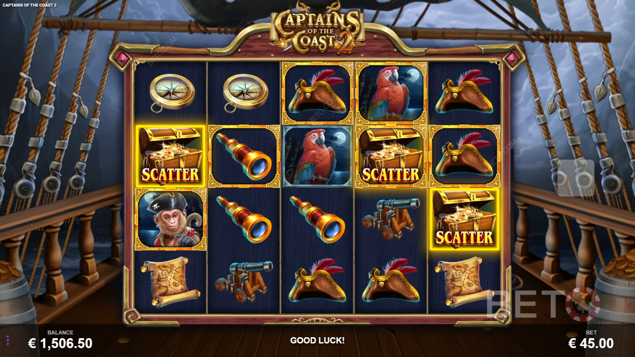 مراجعة Captains of the Coast 2 بواسطة BETO Slots