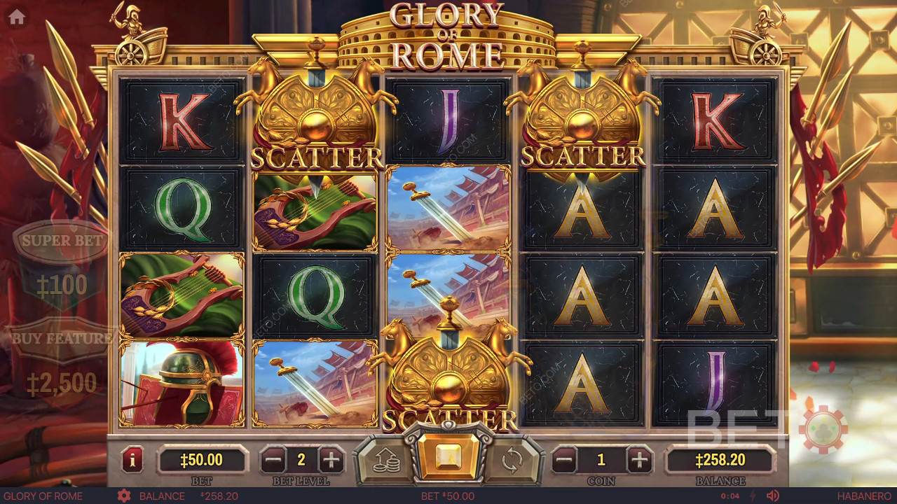 مراجعة مجد روما من قِبل BETO Slots
