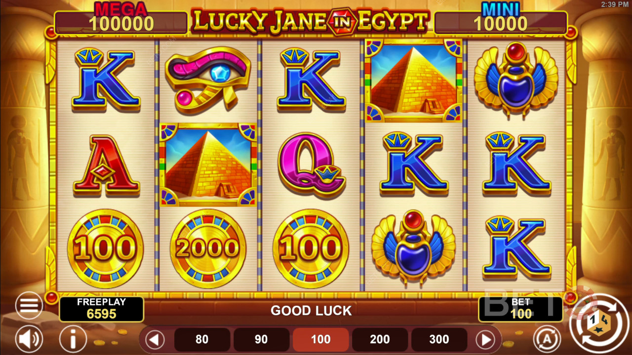 مراجعة لعبة Lucky Jane in Egypt Hold & Win من BETO Slots