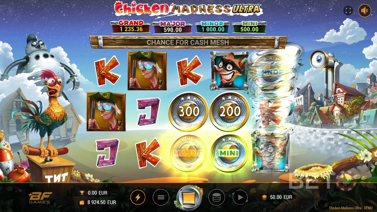 مراجعة لعبة Chicken Madness Ultra من BETO Slots