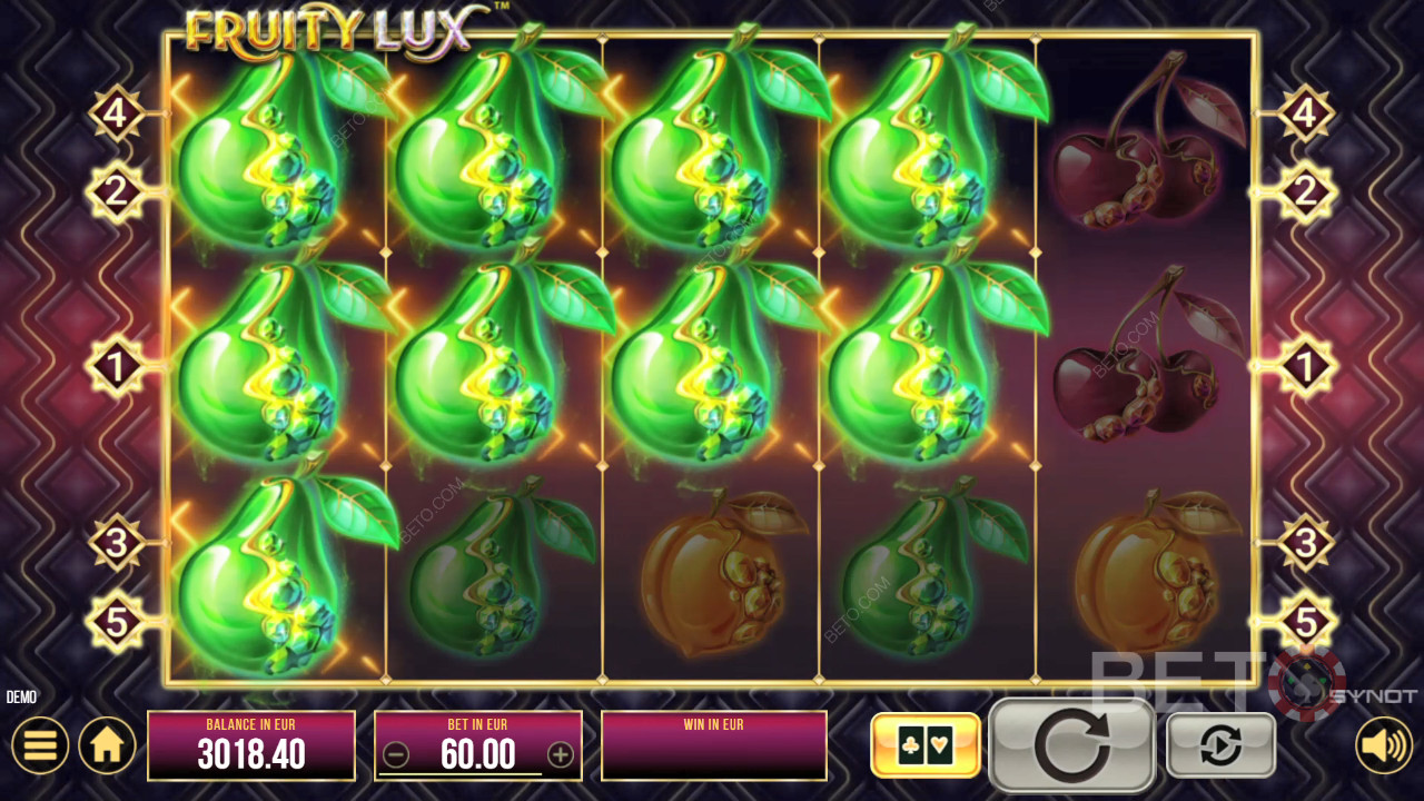 مراجعة Fruity Lux من BETO Slots
