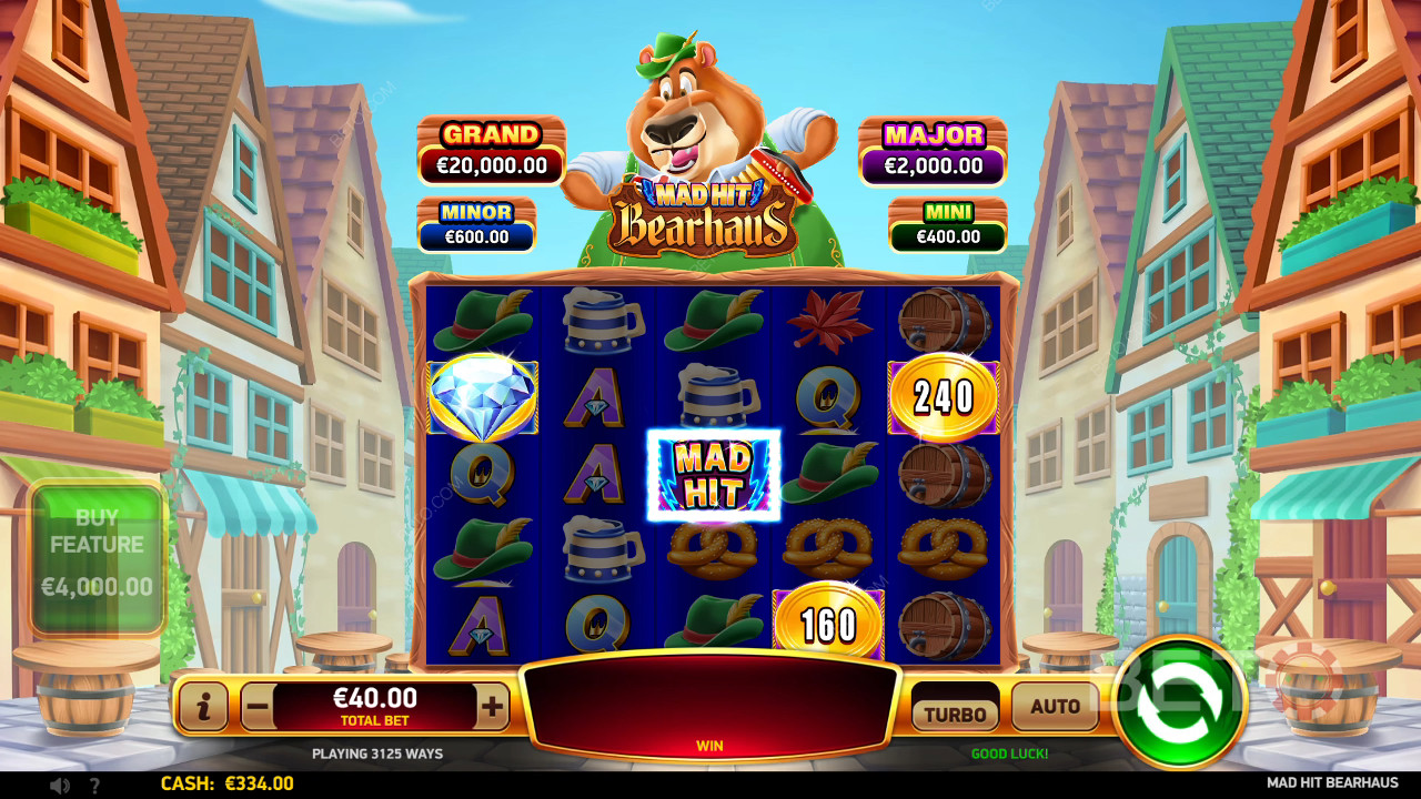مراجعة Mad Hit Bearhaus من BETO Slots