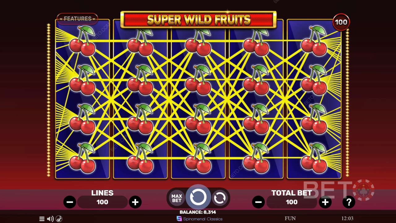 مراجعة لعبة Super Wild Fruits من BETO Slots