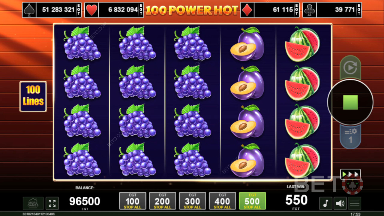 مراجعة 100 Power Hot 100 من BETO Slots
