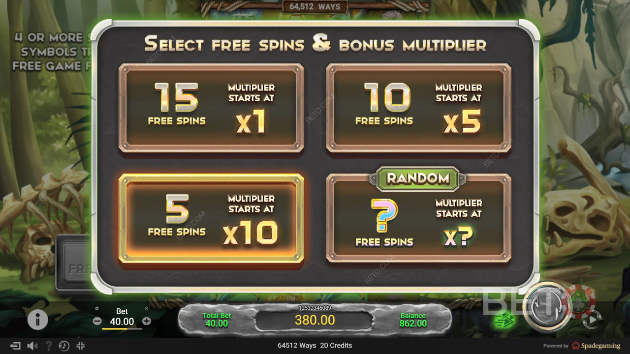شرح ميزات المكافآت في لعبة Legacy of Kong Maxways من Spadegaming
