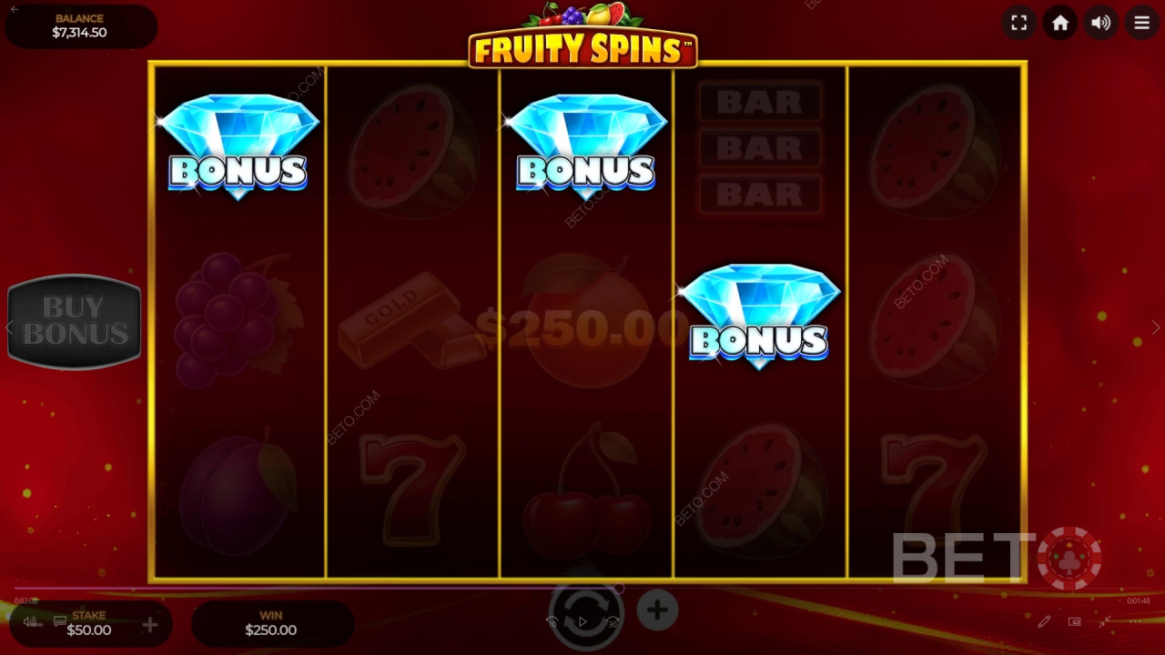 مراجعة لعبة Fruity Spins من BETO Slots