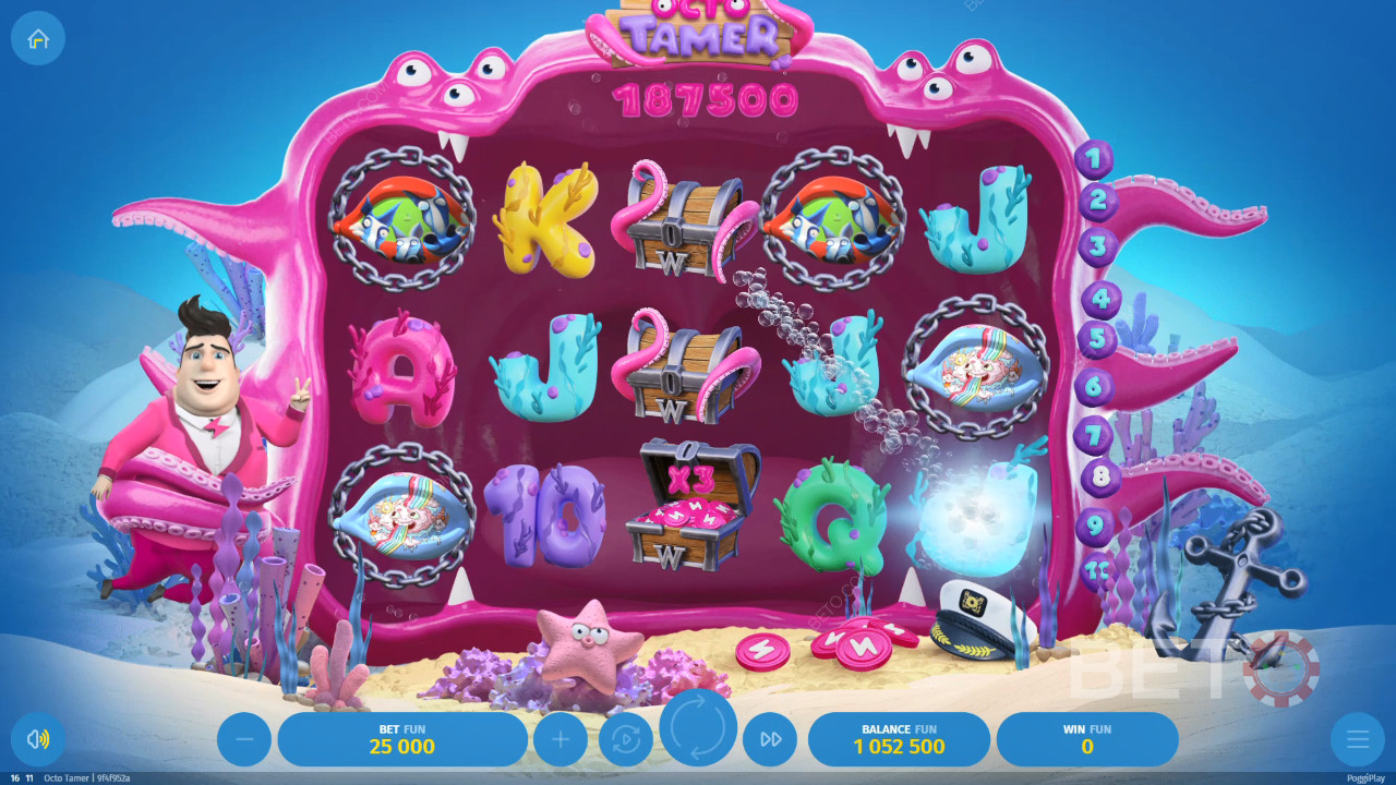 مراجعة Octo Tamer من BETO Slots
