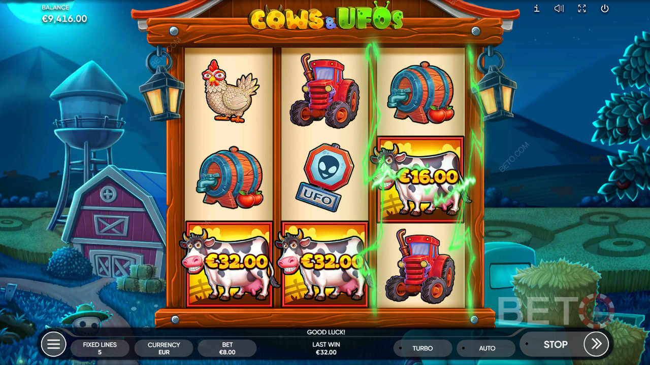 مراجعة Cows & UFOs بواسطة BETO Slots