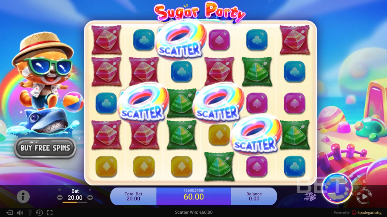 مراجعة Sugar Party من BETO Slots