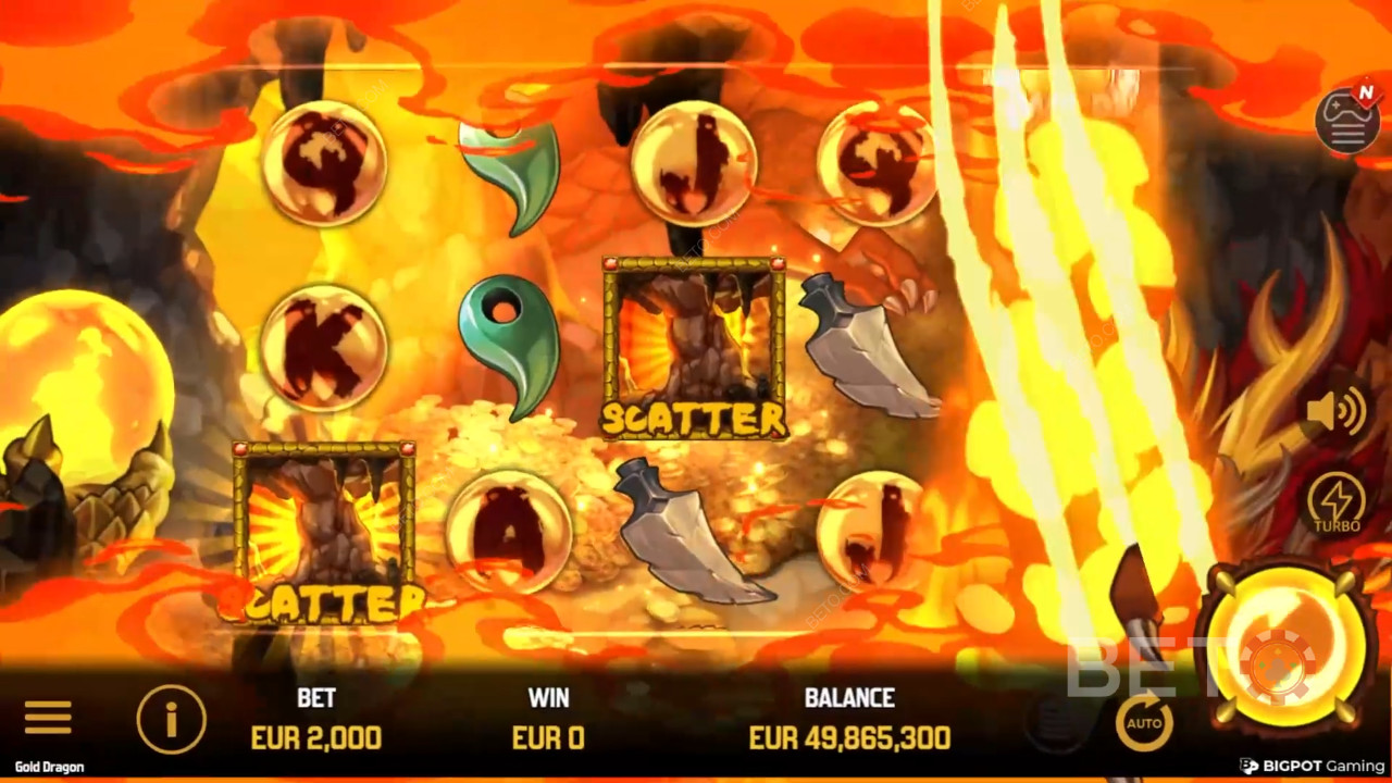 مراجعة التنين الذهبي من BETO Slots