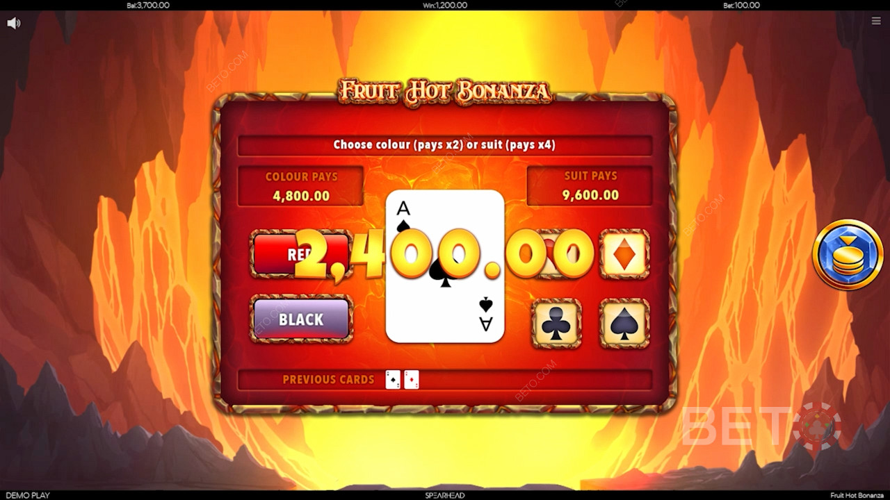 العب Fruit Hot Bonanza وجرب ميزة المقامرة