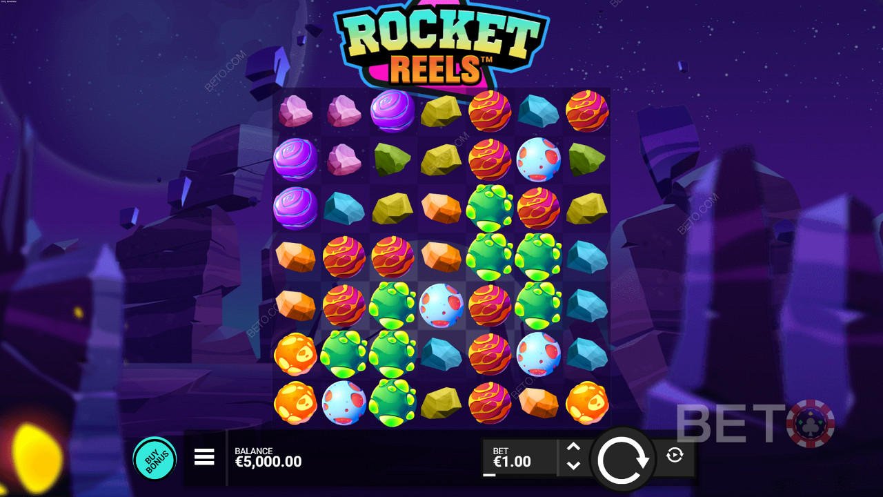 فتحة قائمة على مجموعة Rocket Reels من Hacksaw Gaming