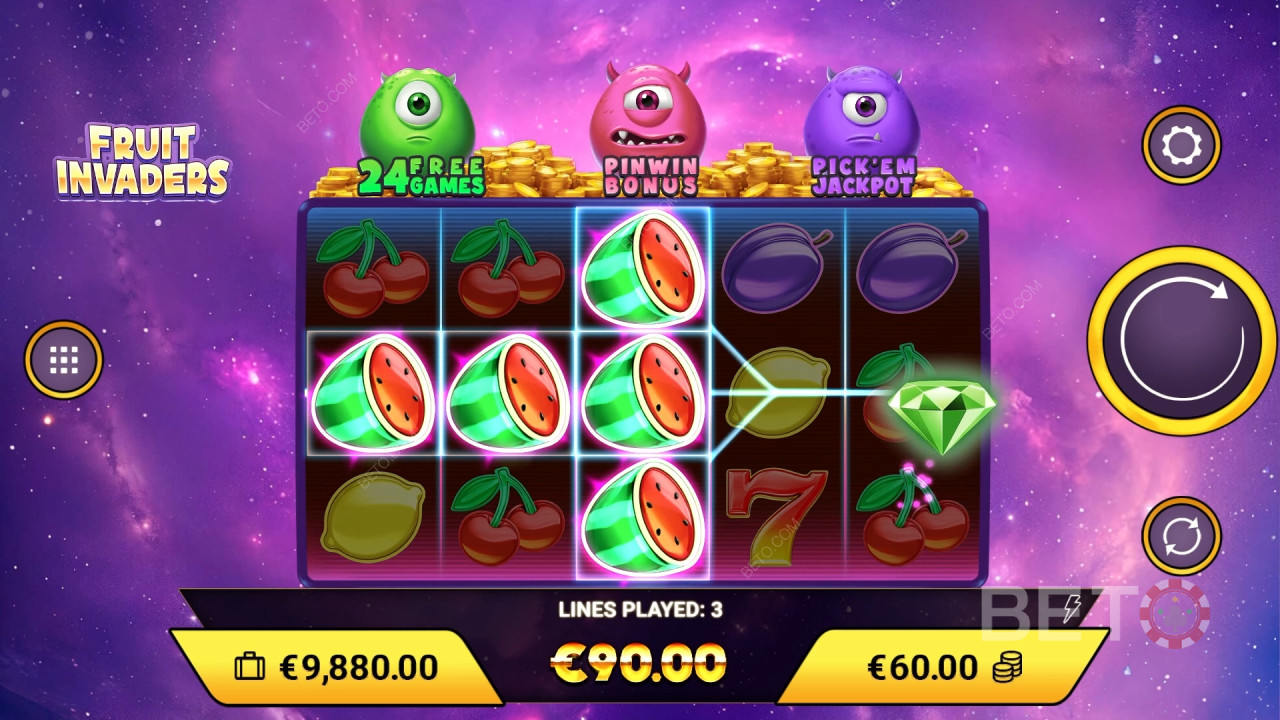 Fruit Invaders اللعب المجاني