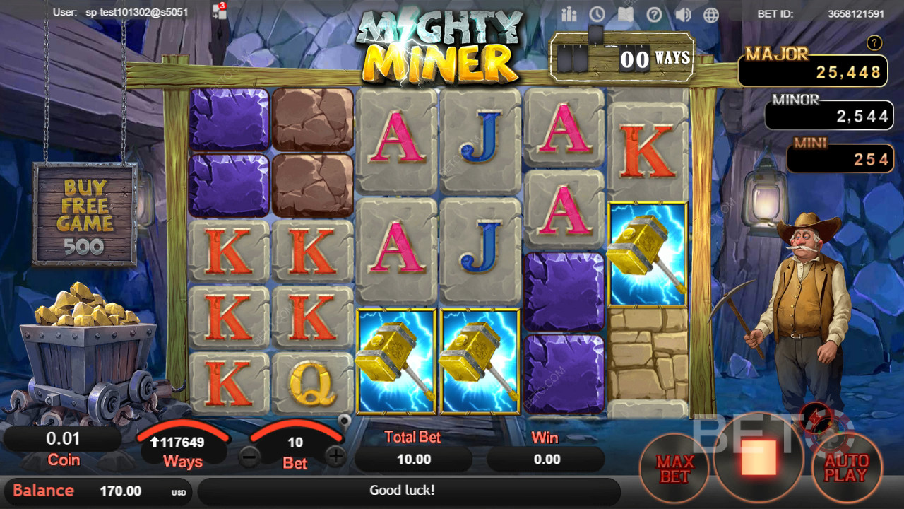 مراجعة Mighty Miner بواسطة فتحات BETO Slots