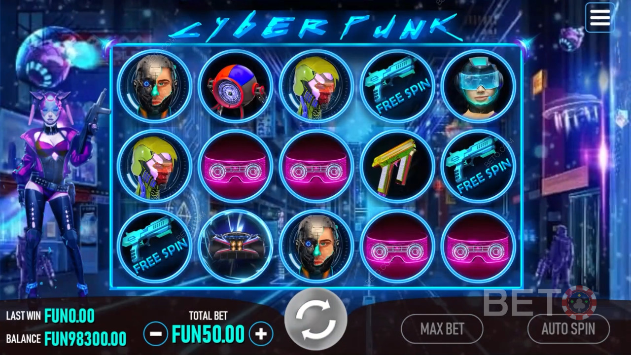 مراجعة Cyberpunk من قِبل BETO Slots