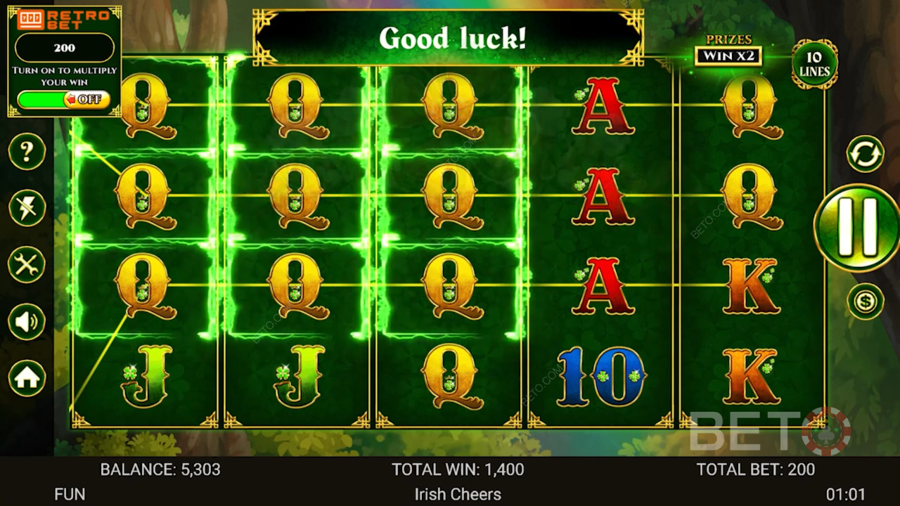 Irish Cheers مراجعة من قبل BETO Slots