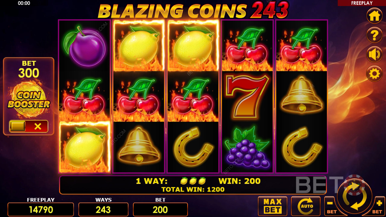 مراجعة Blazing Coins 243 بواسطة BETO Slots