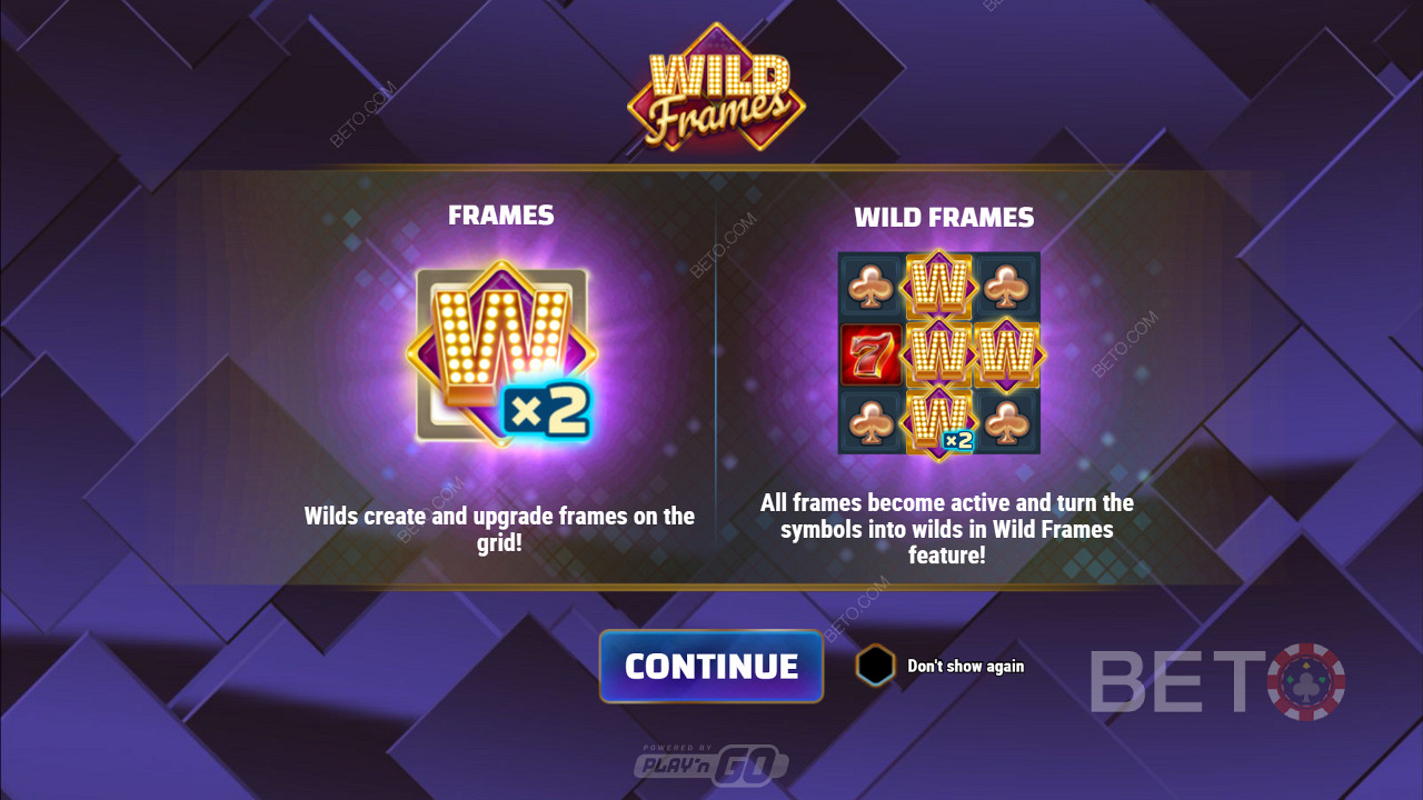 إطلاق Wild Frames ومعلومات حول ميزات المكافأة