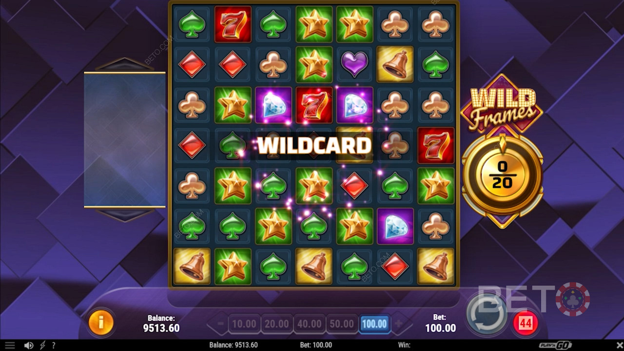 مكافأة Wildcard في فتحة Wild Frames عبر الإنترنت