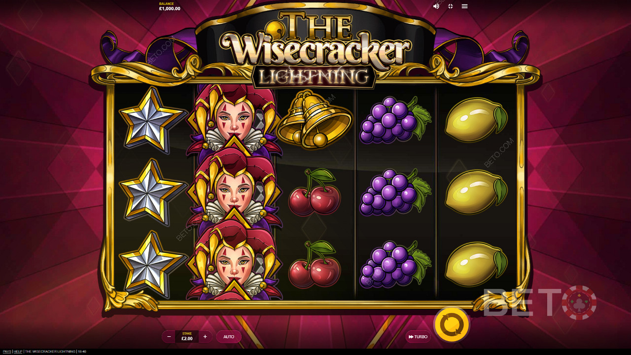 خلفية خفية ورسومات بسيطة في The Wisecracker Lightning