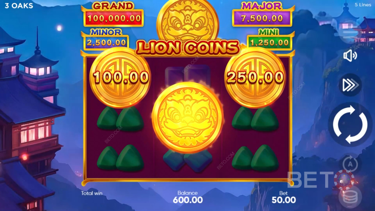 مراجعة عملات الأسد من BETO Slots