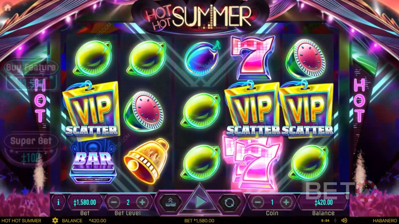 مراجعة الصيف الحار الساخن الساخن من BETO Slots