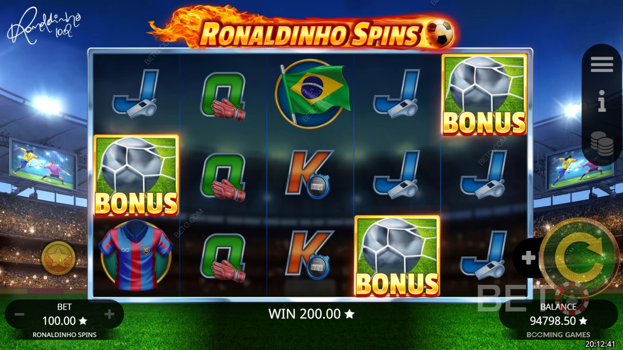 مراجعة Ronaldinho Spins من BETO Slots