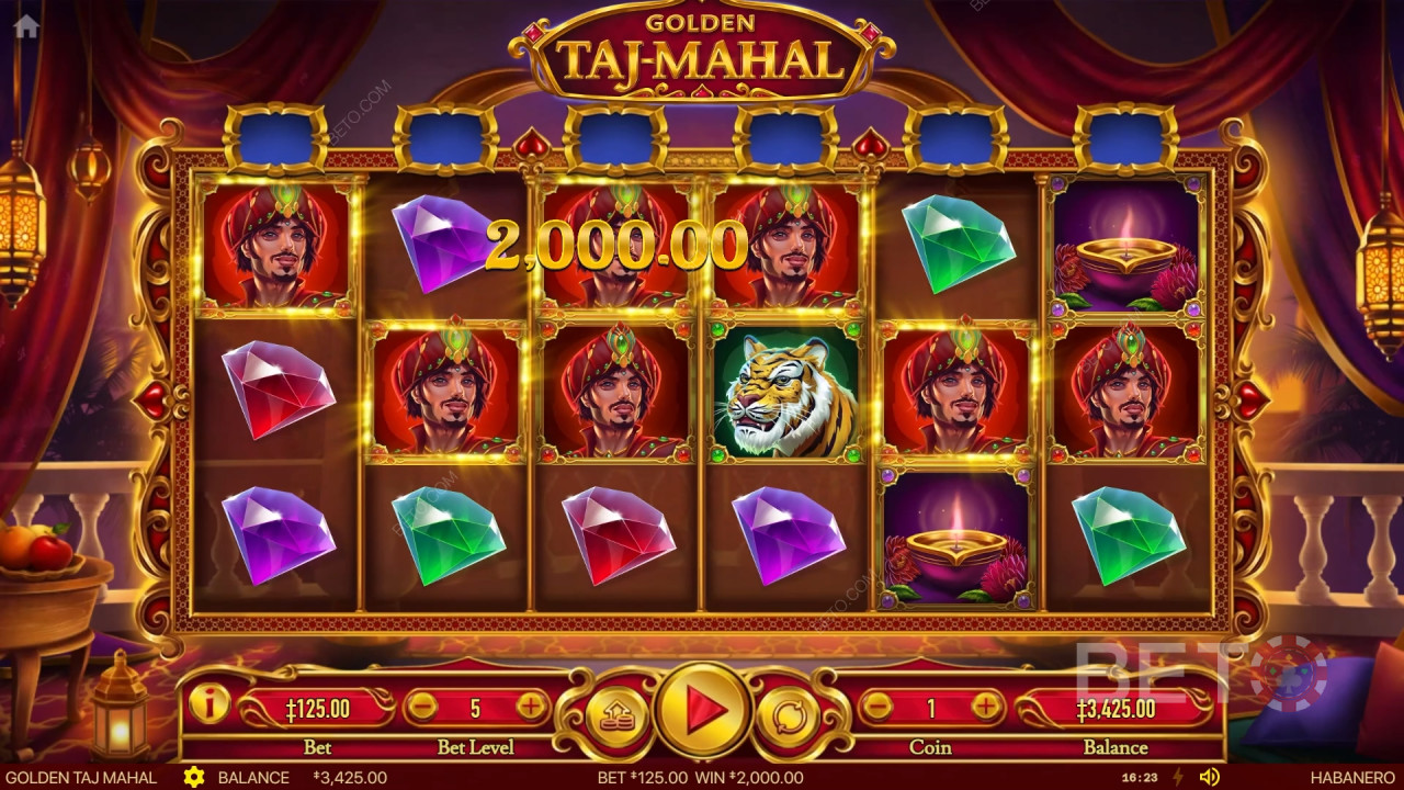 مراجعة Golden Taj Mahal بواسطة BETO Slots
